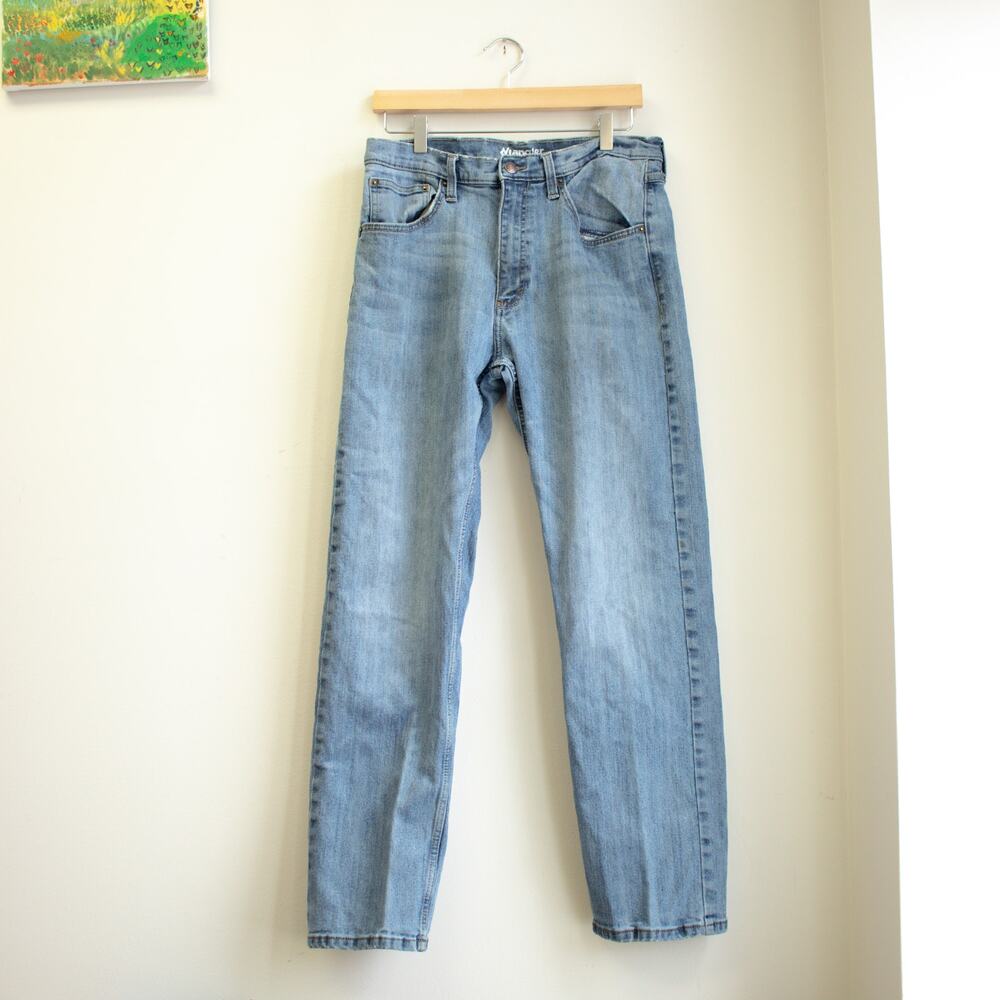 Vintage Jeans Wrangler Light Wash Straight Leg Size 33x32